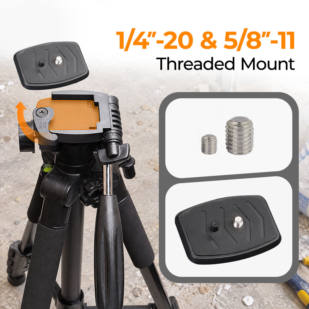 Huepar TPD14 - 56 inch/143cm Tripod Adjustable