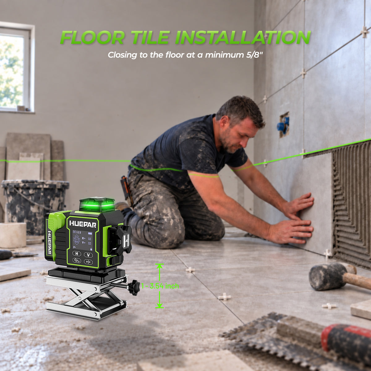 Huepar W03CG Laser Level - 3D Laser Levels