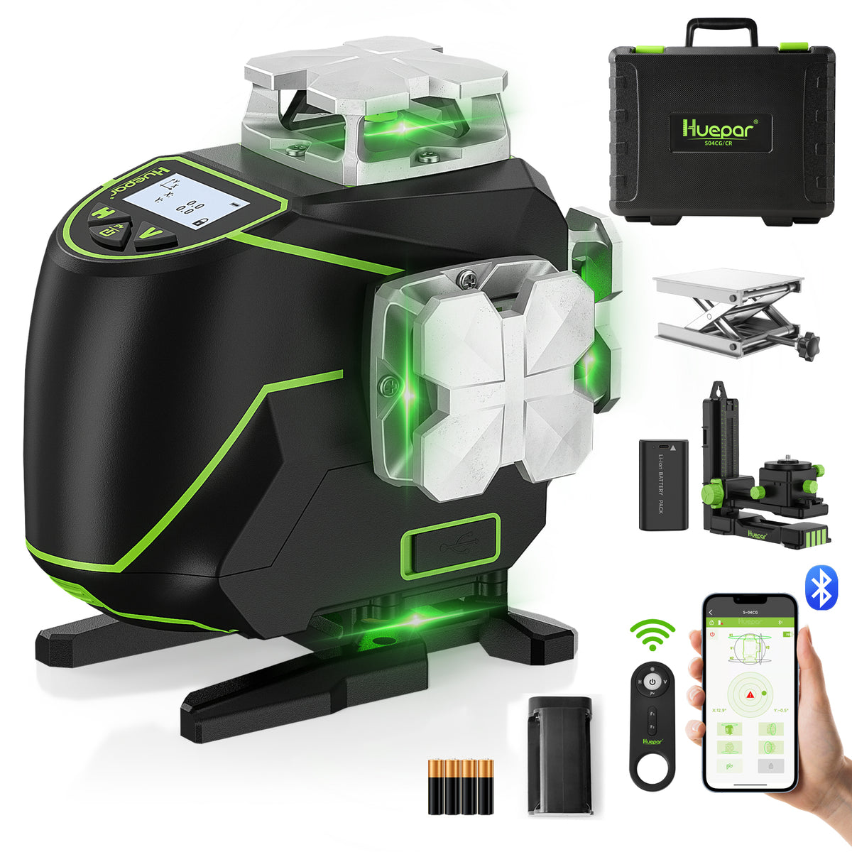 Huepar S04CG Laser Level - 4D Laser Levels