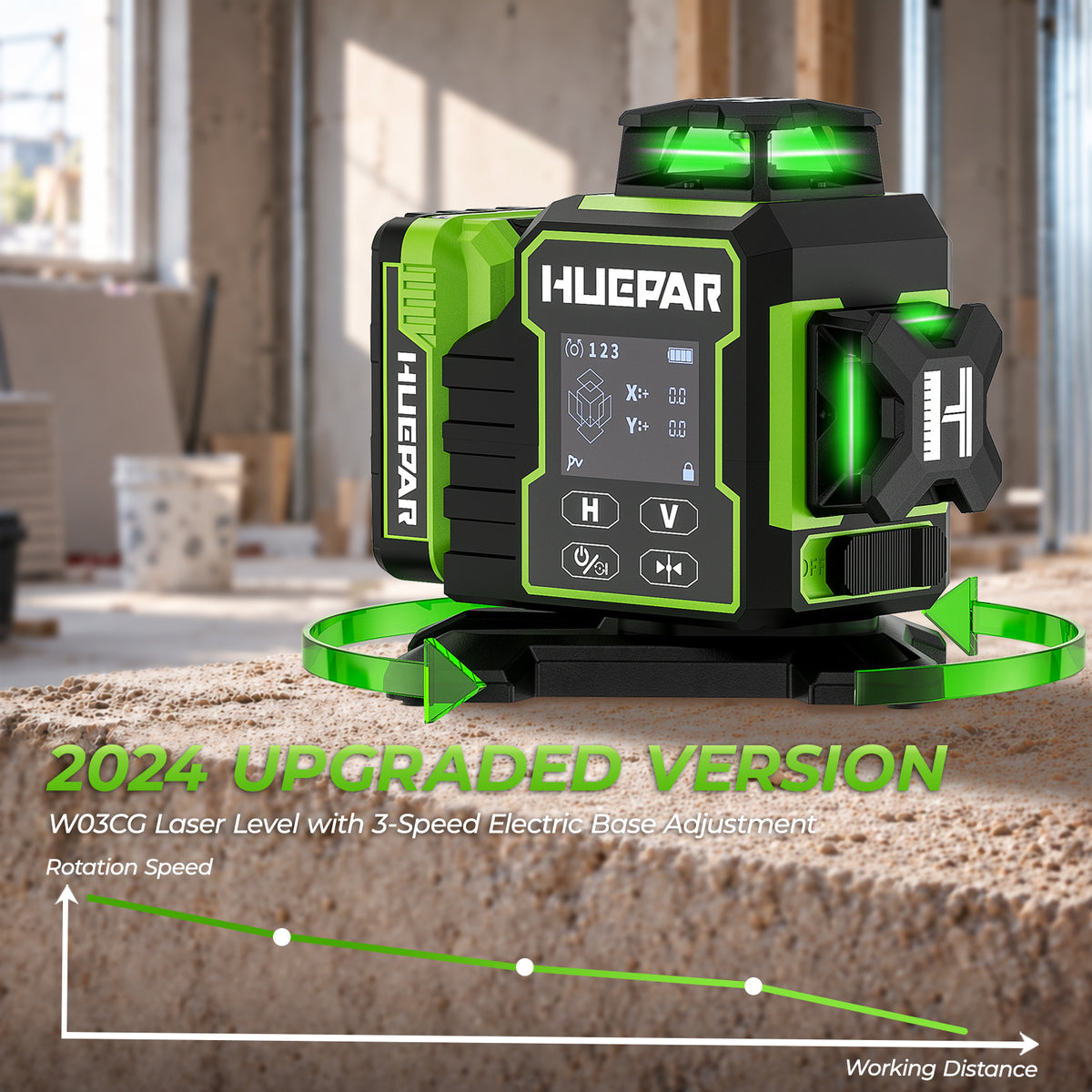 Huepar W03CG Laser Level