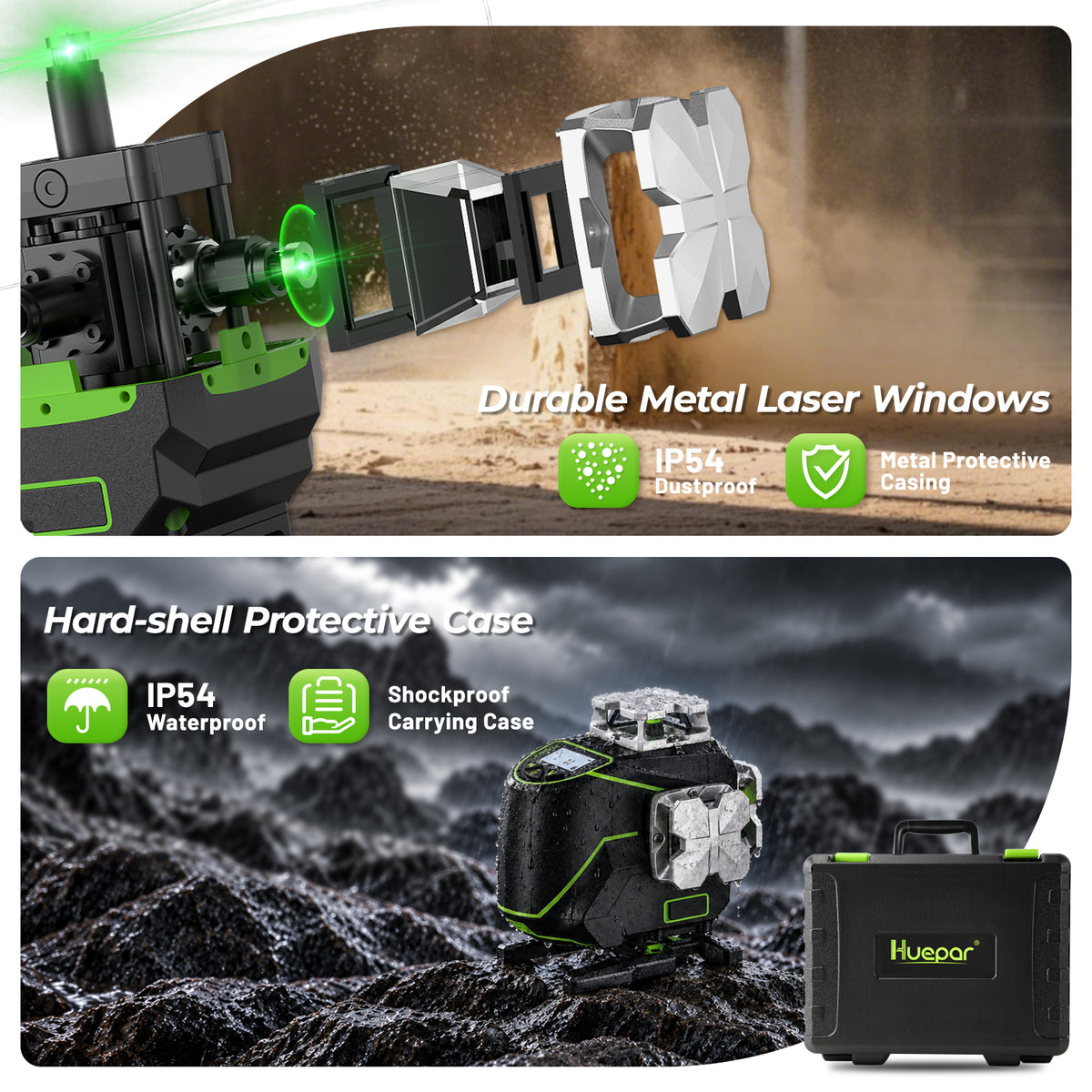Huepar S04CG Laser Level - 4D Laser Levels