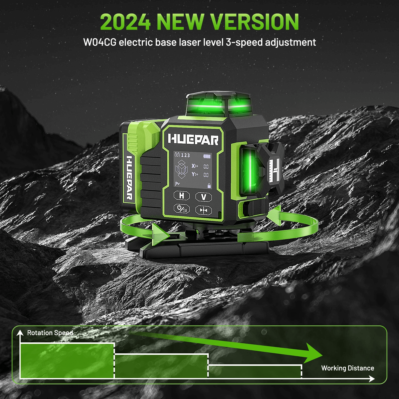 Huepar W04CG Laser Level - 4D Laser Levels