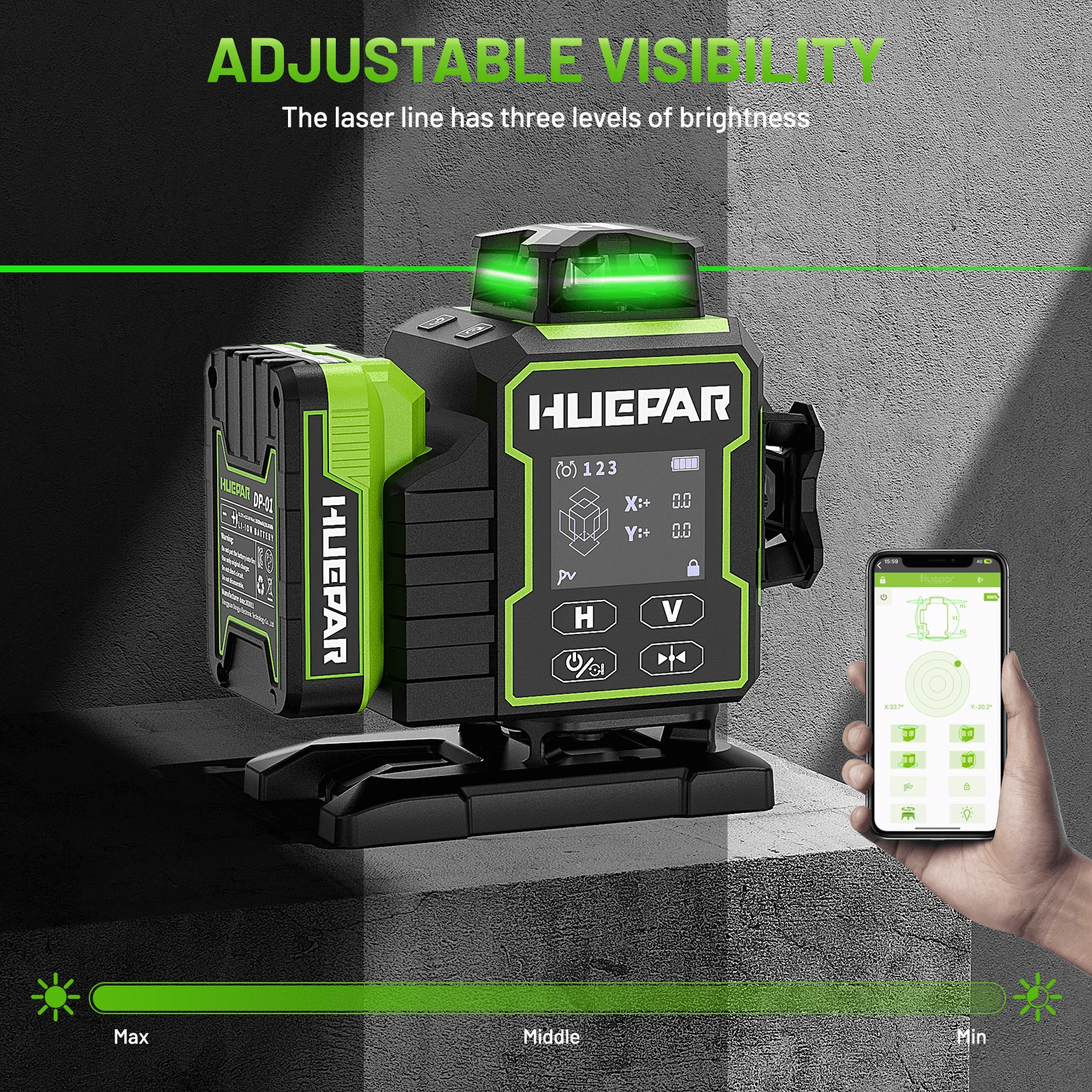 Huepar W04CG Laser Level - 4D Laser Levels