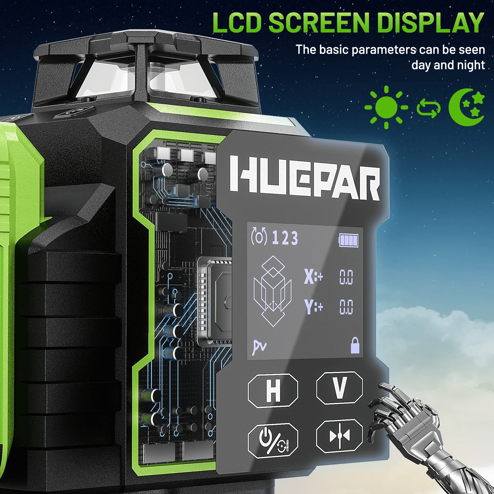 Huepar W04CG Laser Level - 4D Laser Levels