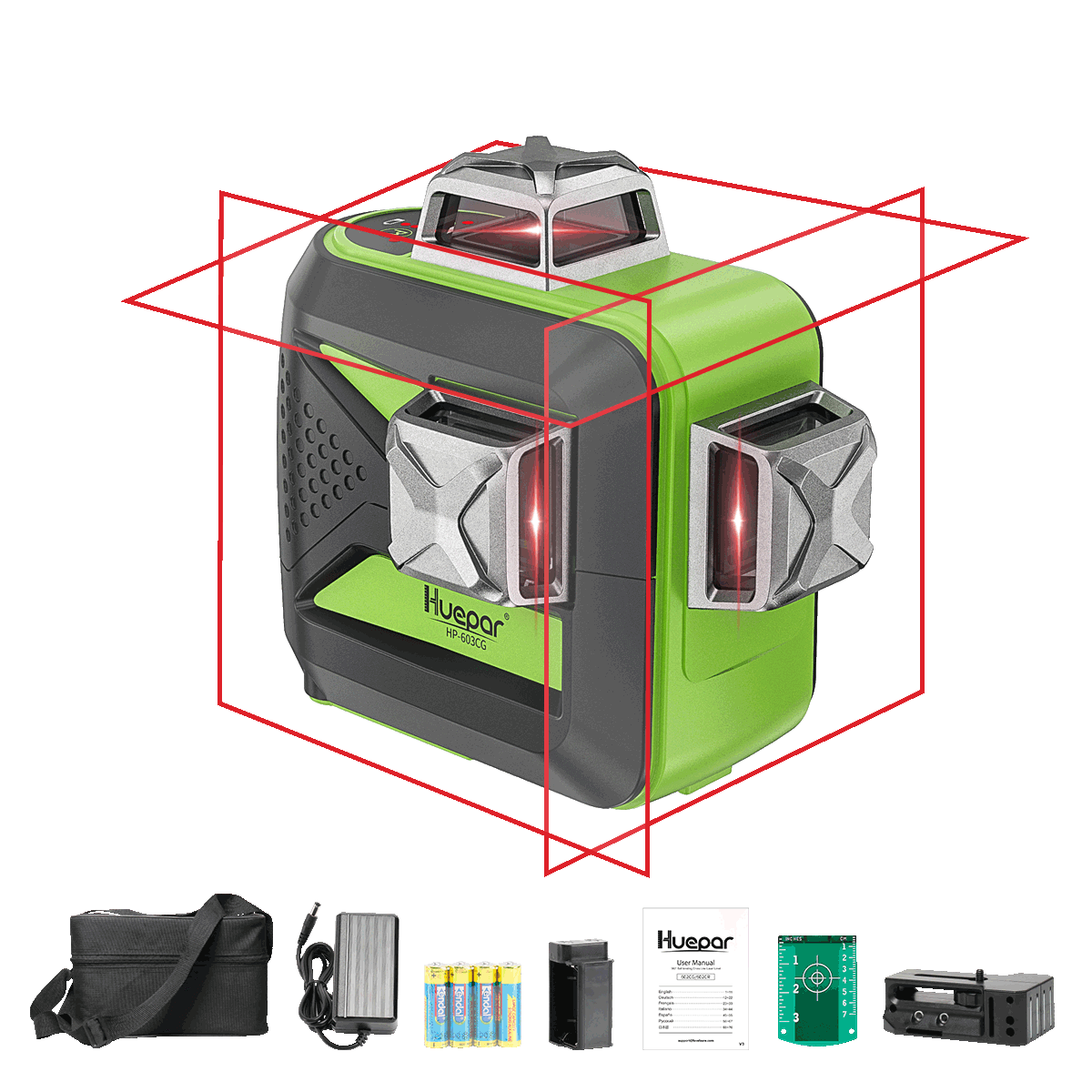 Huepar 603CR Laser Level - 3D Laser Levels
