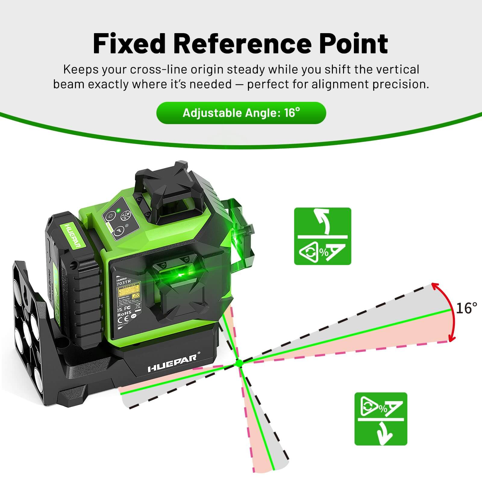 Huepar 703TR Laser Level - 3D Laser Levels