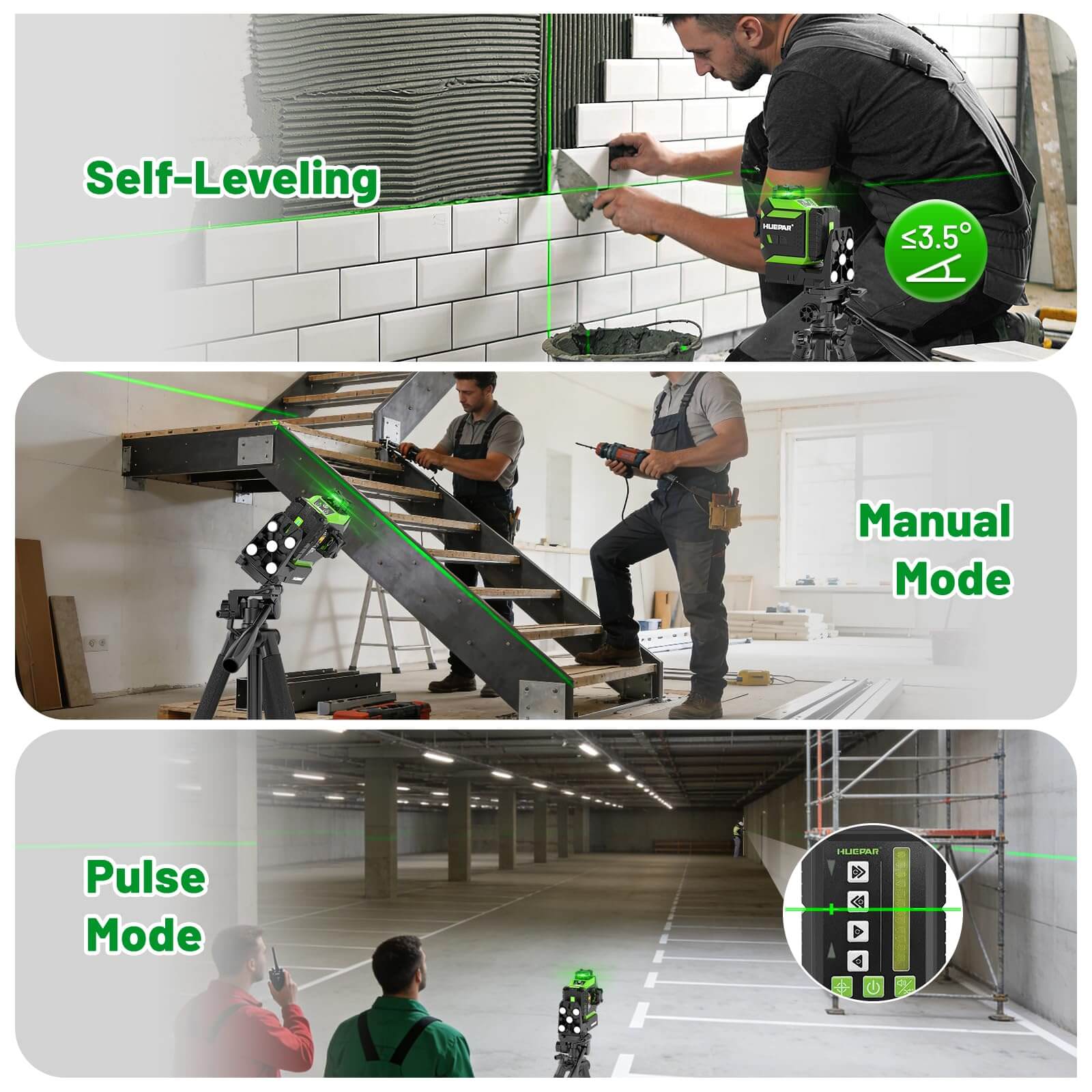Huepar 703TR Laser Level - 3D Laser Levels