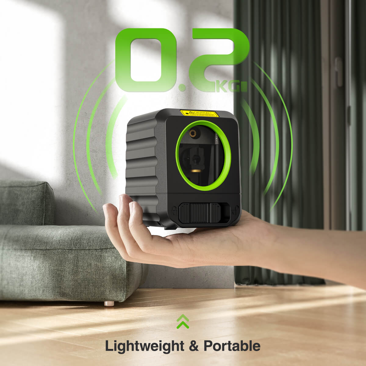 Huepar B011G Laser Level - Cross Line Laser Level