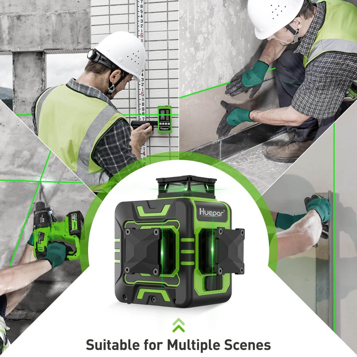 Huepar R03CG Laser Level - 3D Laser Levels