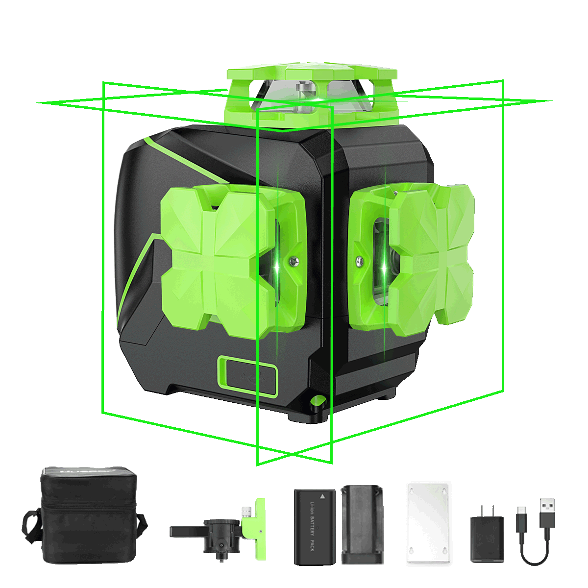 niveau laser huepar S03CG bluetooth 3d vert + canne LP36 + 1 recepteur niveau laser huepar S03CG bluetooth 3d vert + canne LP36 + 1 recepteur