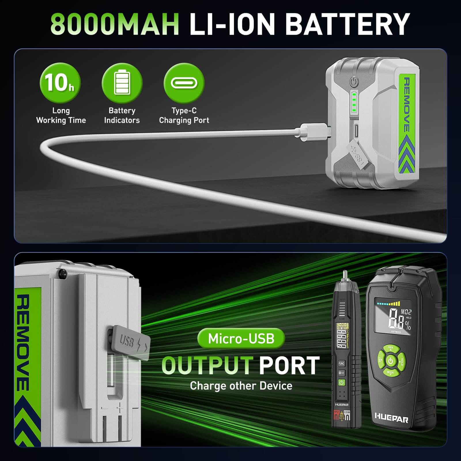 Huepar Pro ZK03CG Laser Level - 3D Laser Levels