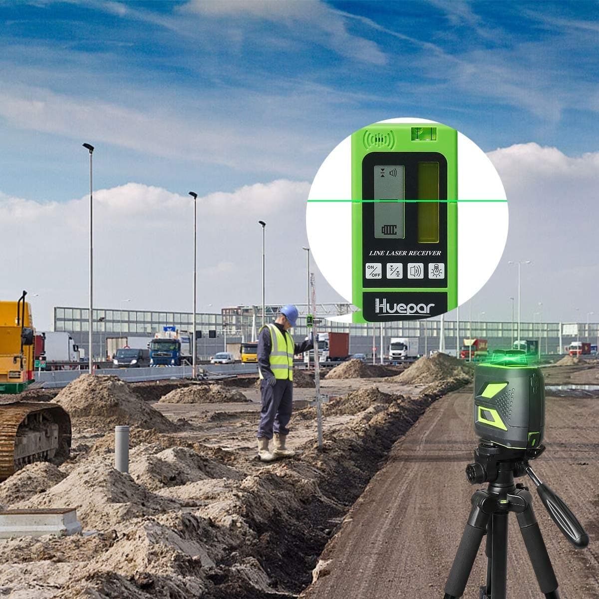 Huepar 602CG Laser Level - 2D Laser Levels