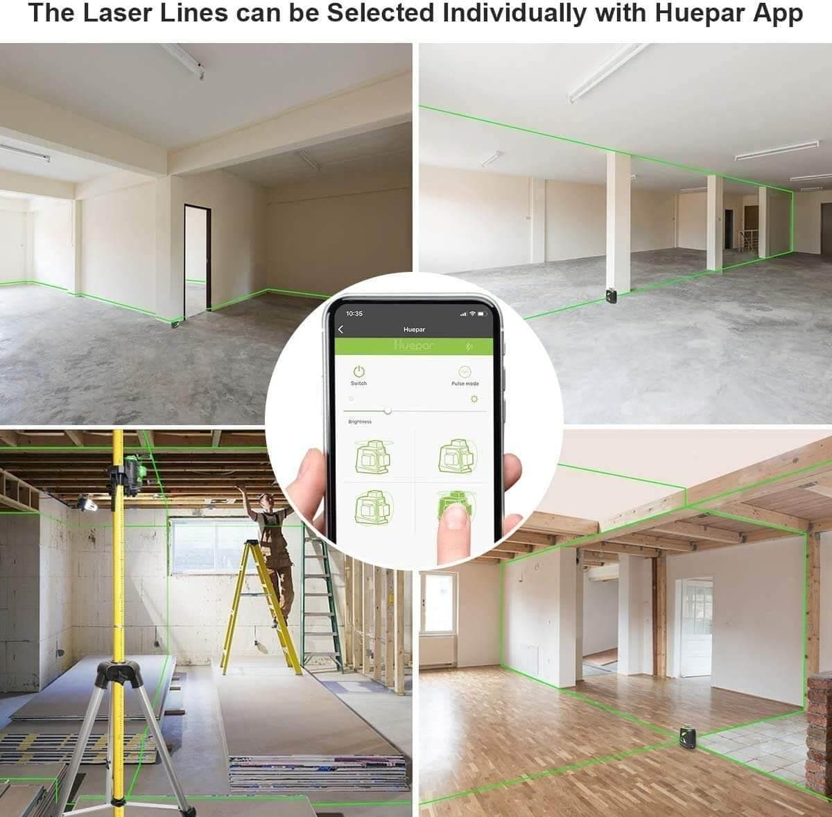 Huepar 603BT-H Laser Level - 3D Laser Levels