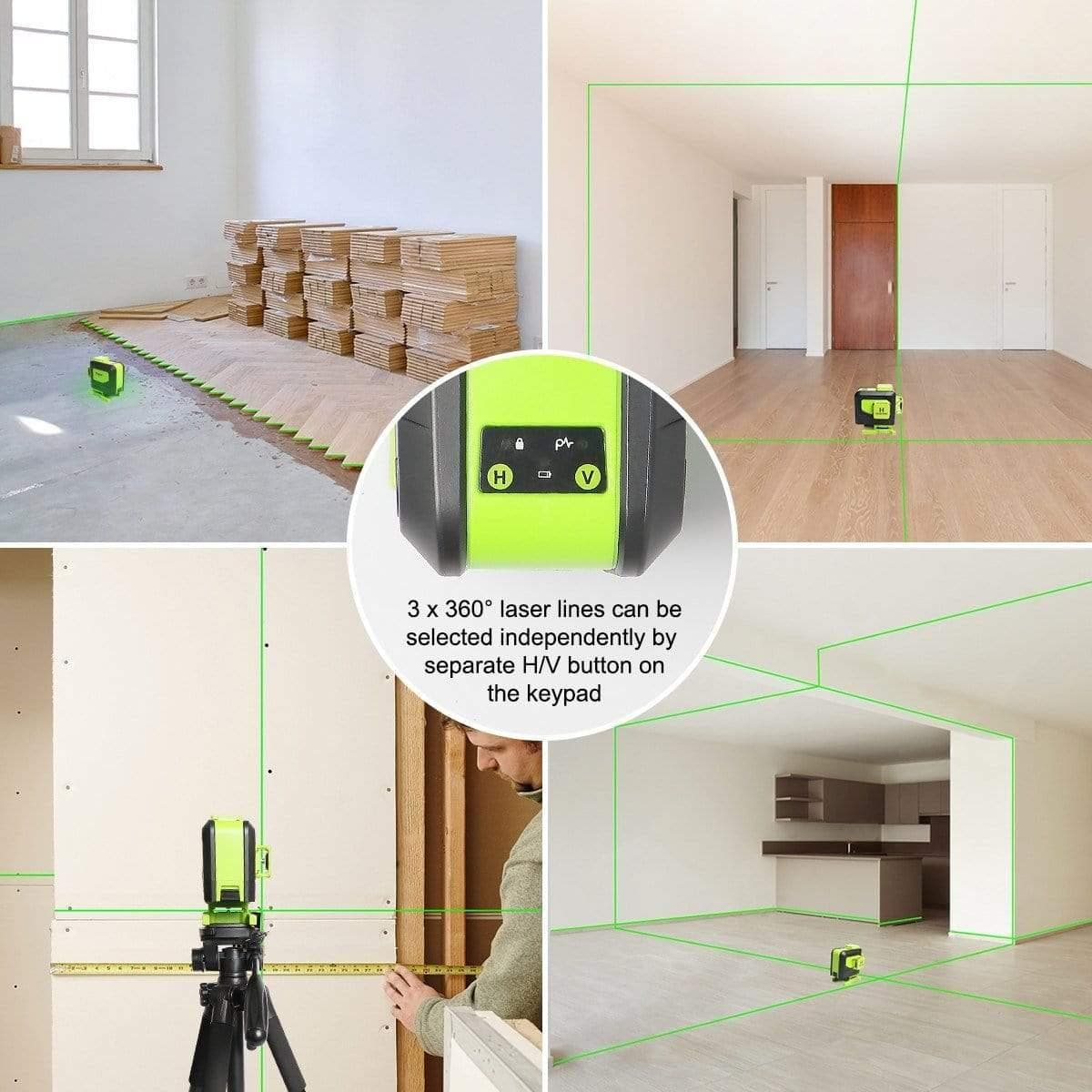 Huepar 903DG Laser Level - 3D Laser Levels