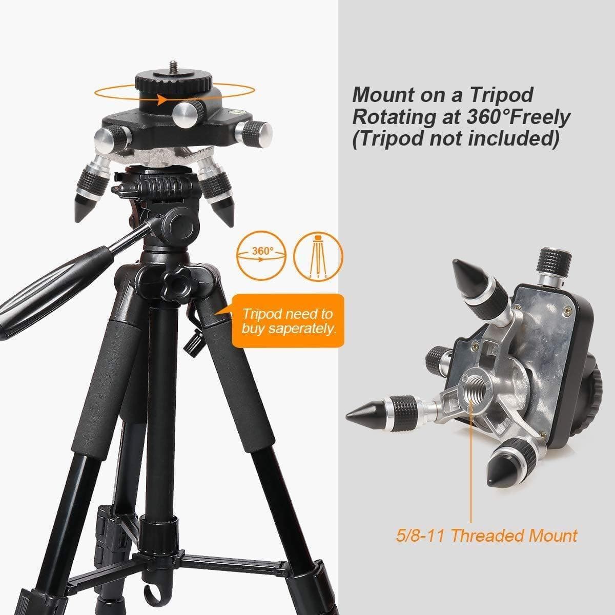 Huepar AT2 - Laser Level 360° Rotating Base Adapter - Adapter