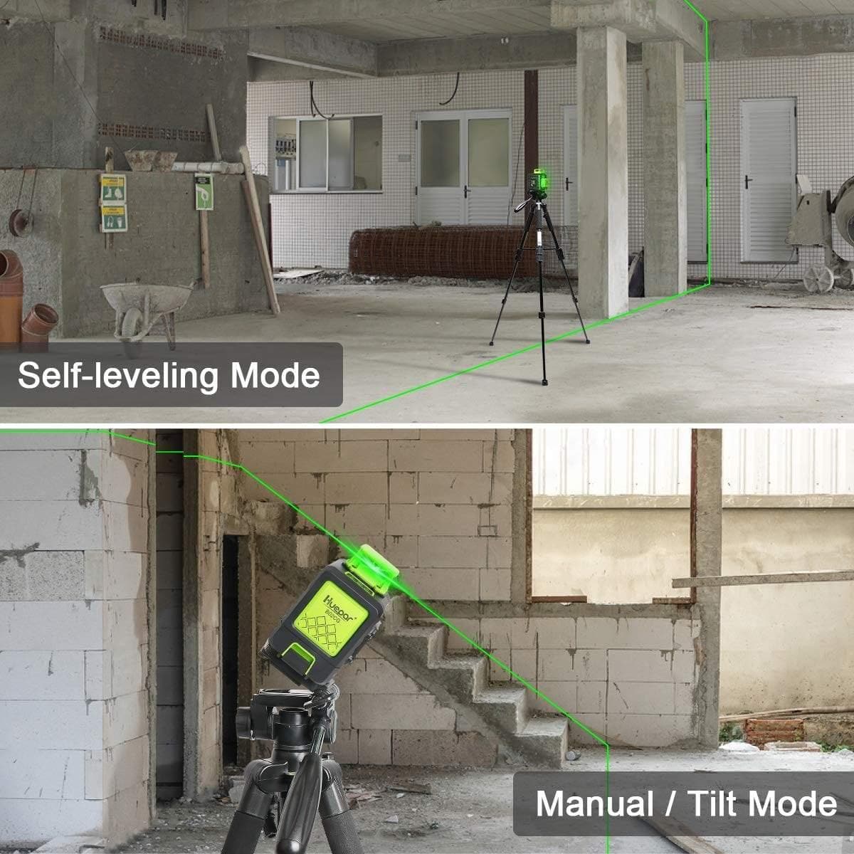 Huepar B02CG Laser Level - 2D Laser Levels