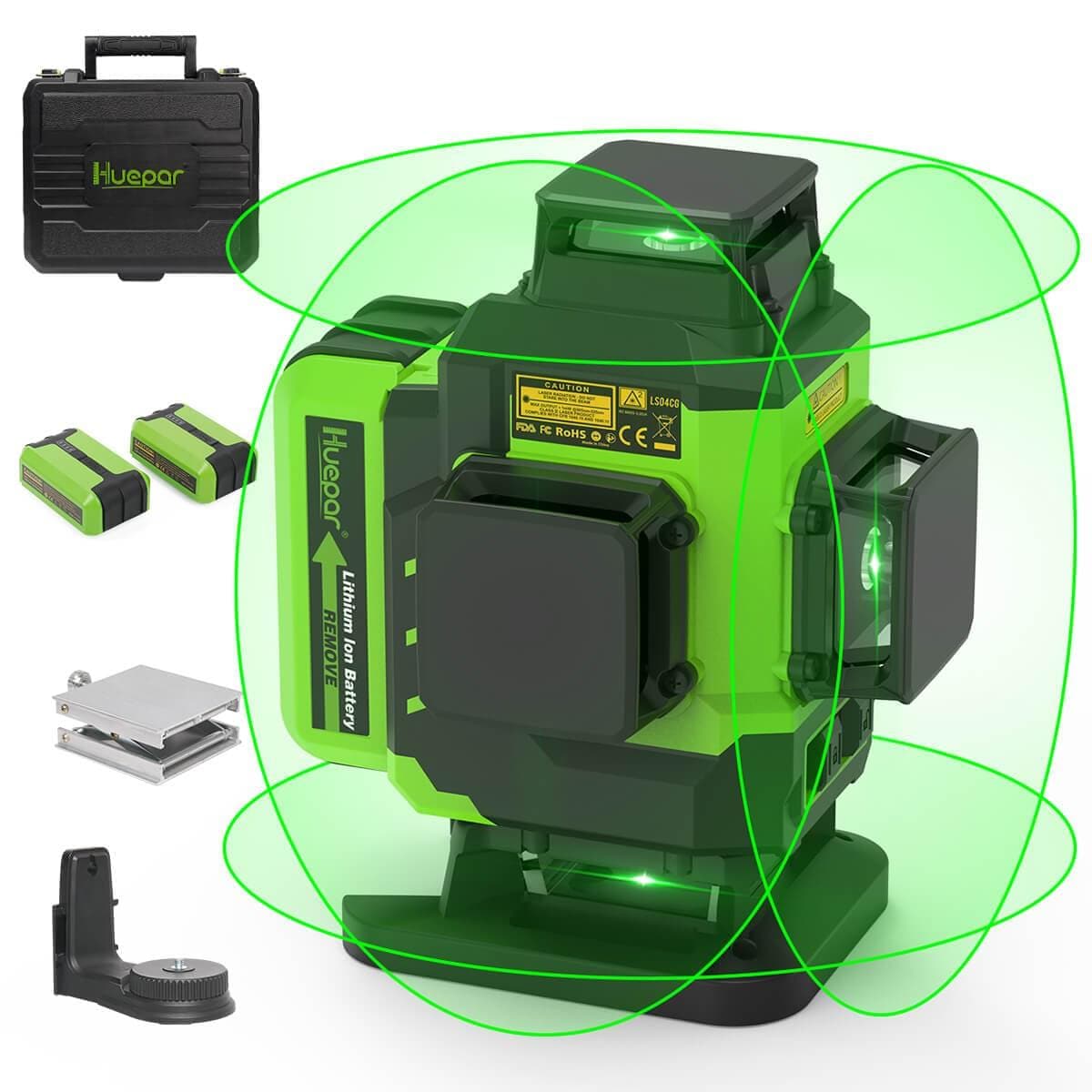 12 Lines Laser Level Self Levelling Horizontal And Vertical 360 Laser Level  Osram Green Beam with Remote Control