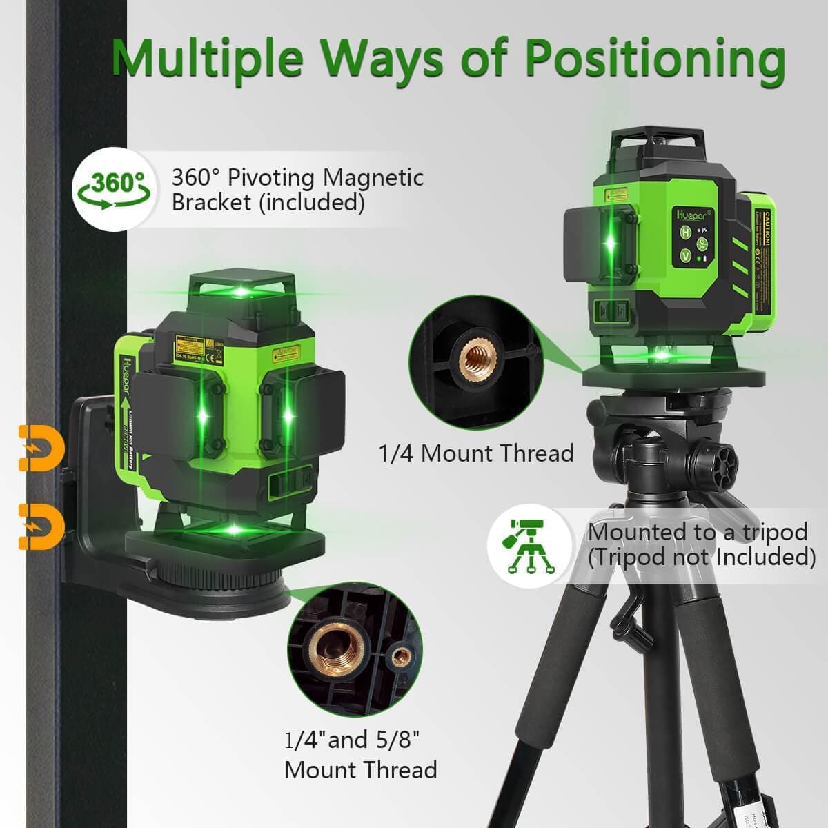 Huepar LS04CG Laser Level - 4D Laser Levels