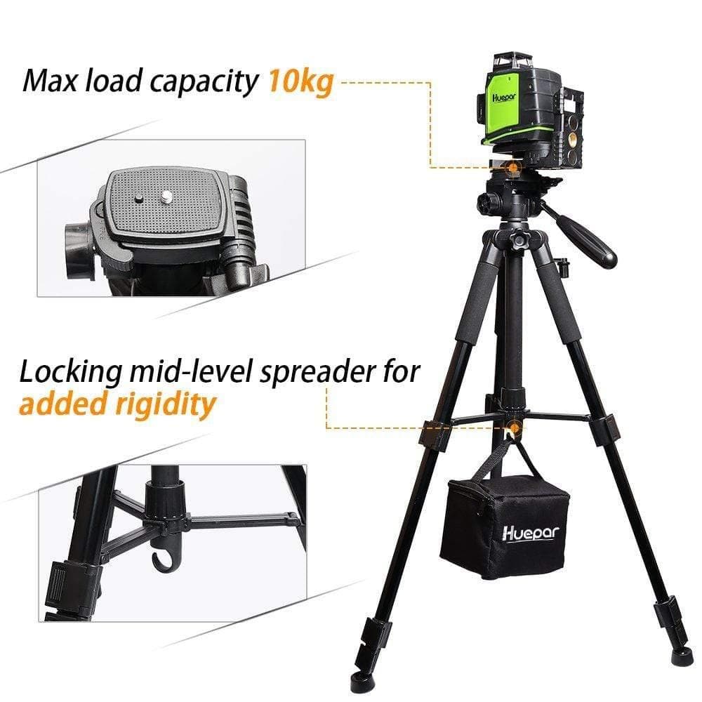 Huepar TPD14 - 56 inch/143cm Tripod Adjustable - Tripods