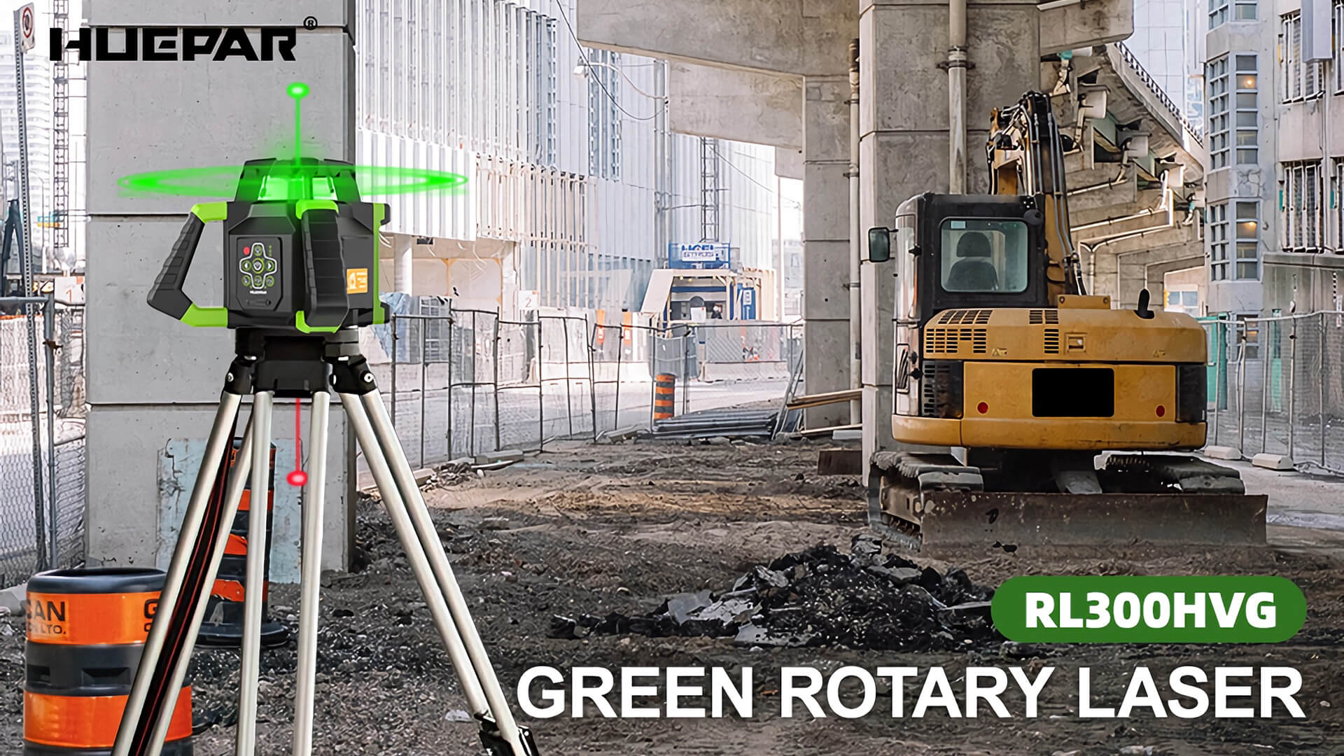 Choosing a Rotary Laser Level for Both Indoor & Outdoor Use – HUEPAR US