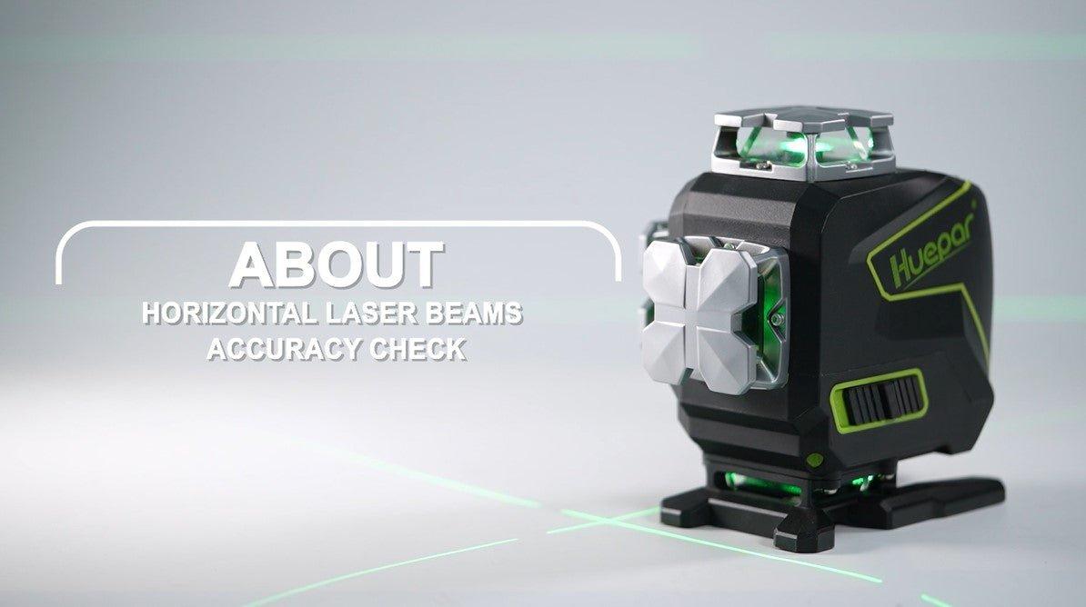 How to check the accuracy of the horizontal laser line of Huepar 3D laser level? - HUEPAR US