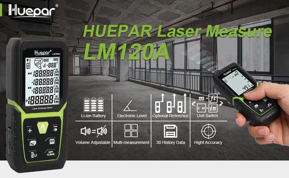 How to Measure with a Laser Tape Measure - HUEPAR US
