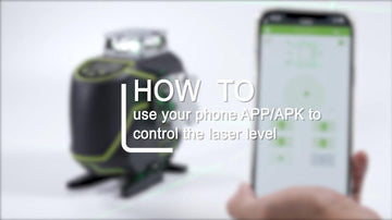 How to use your phone APP/APK to control the laser level - HUEPAR US