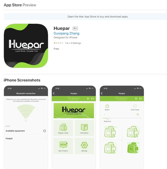 Laser Level APP - HUEPAR US