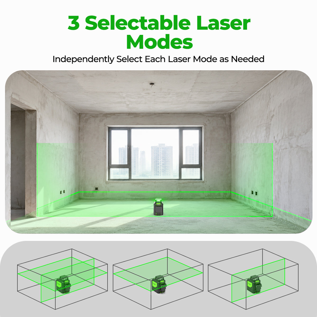 Huepar 902CG Laser Level - 2D Laser Levels