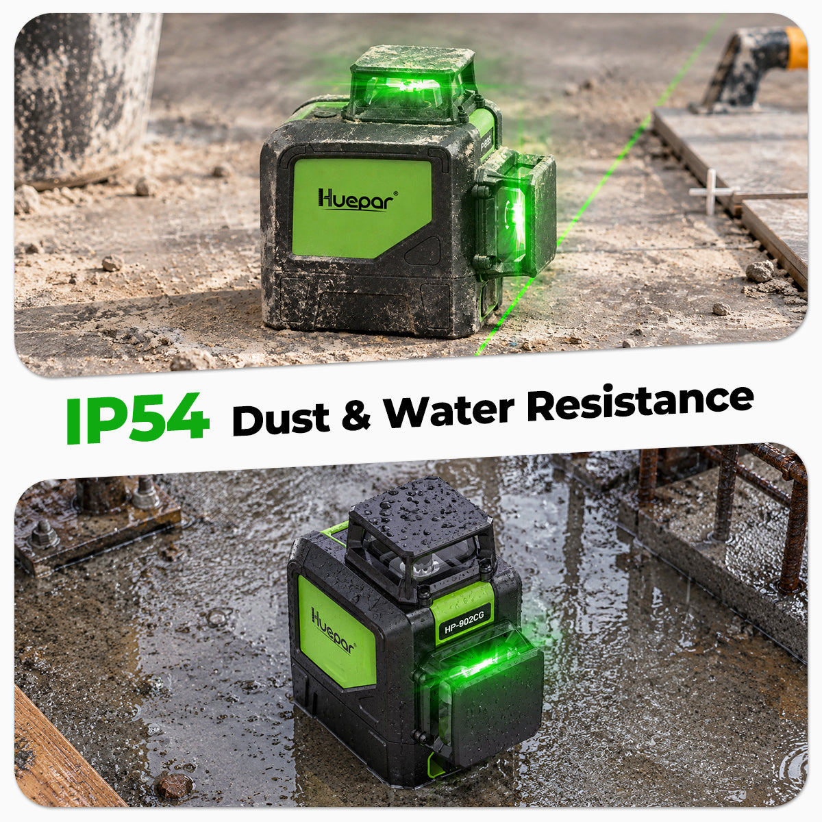 Huepar 902CG Laser Level - 2D Laser Levels