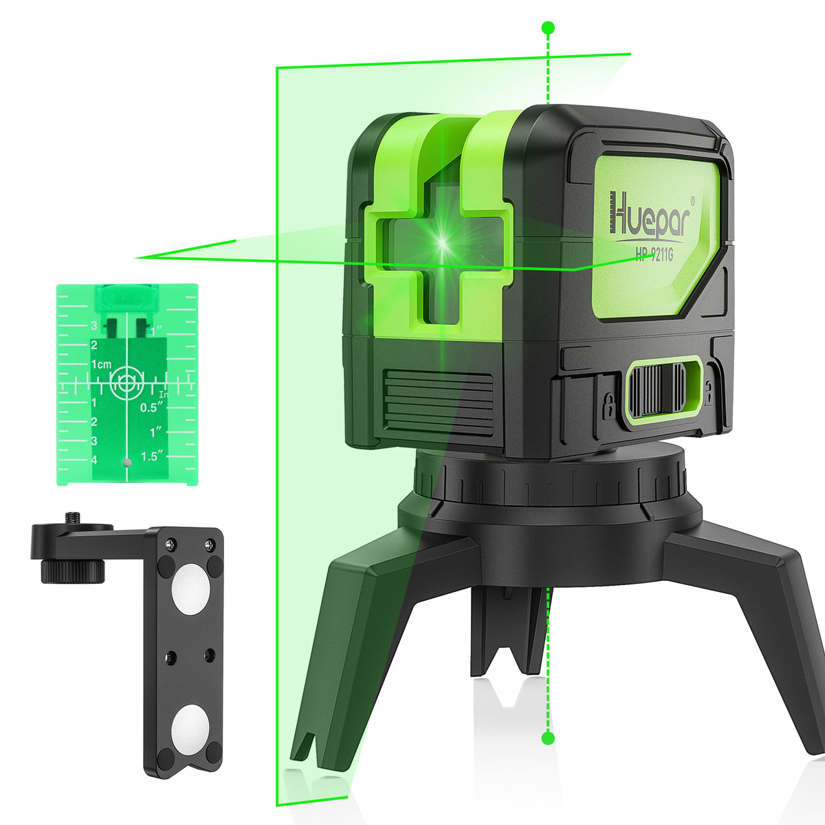 Huepar 9211G Laser Level - Cross Line Laser Level
