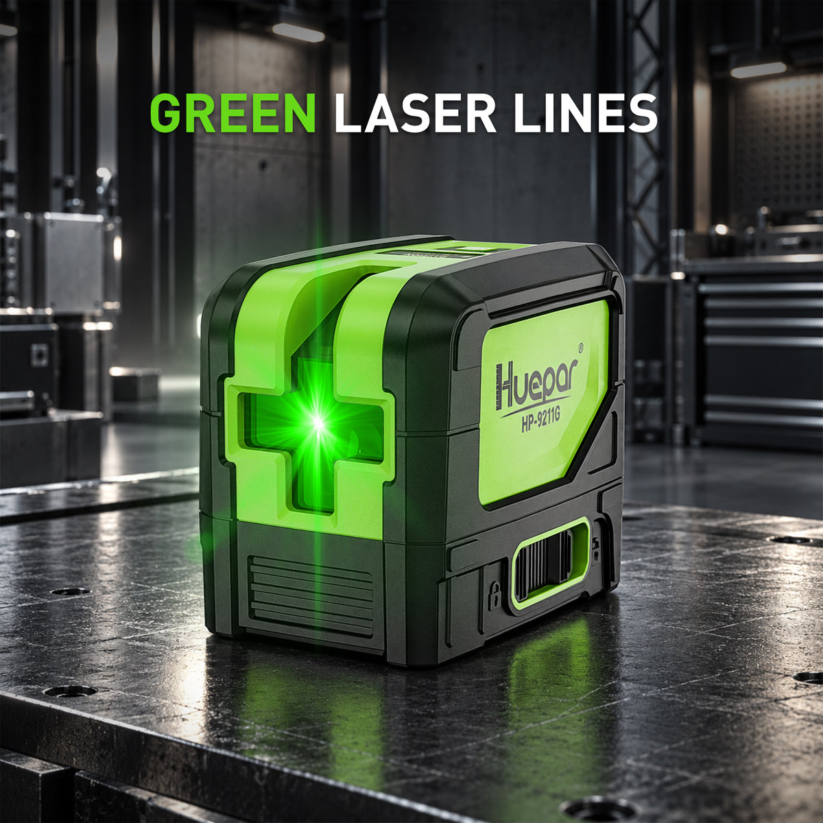Huepar 9211G Laser Level - Cross Line Laser Level