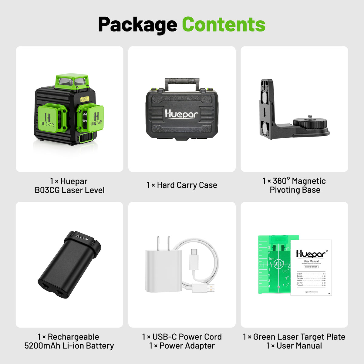 Huepar B03CG Laser Level