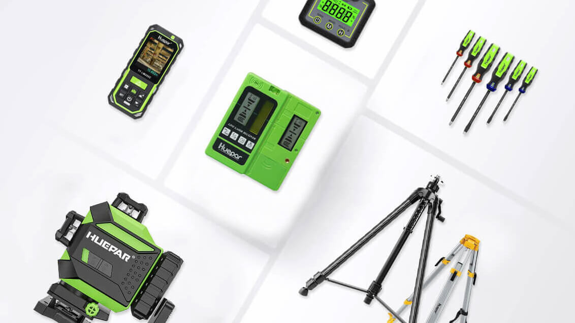 Huepar ZK03CG - Pro High Accuracy 3x360° Green Beam Cross Line