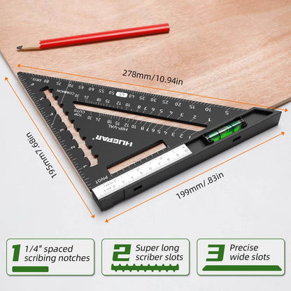 HUEPAR CS1 Level Ruler for precise measurements0