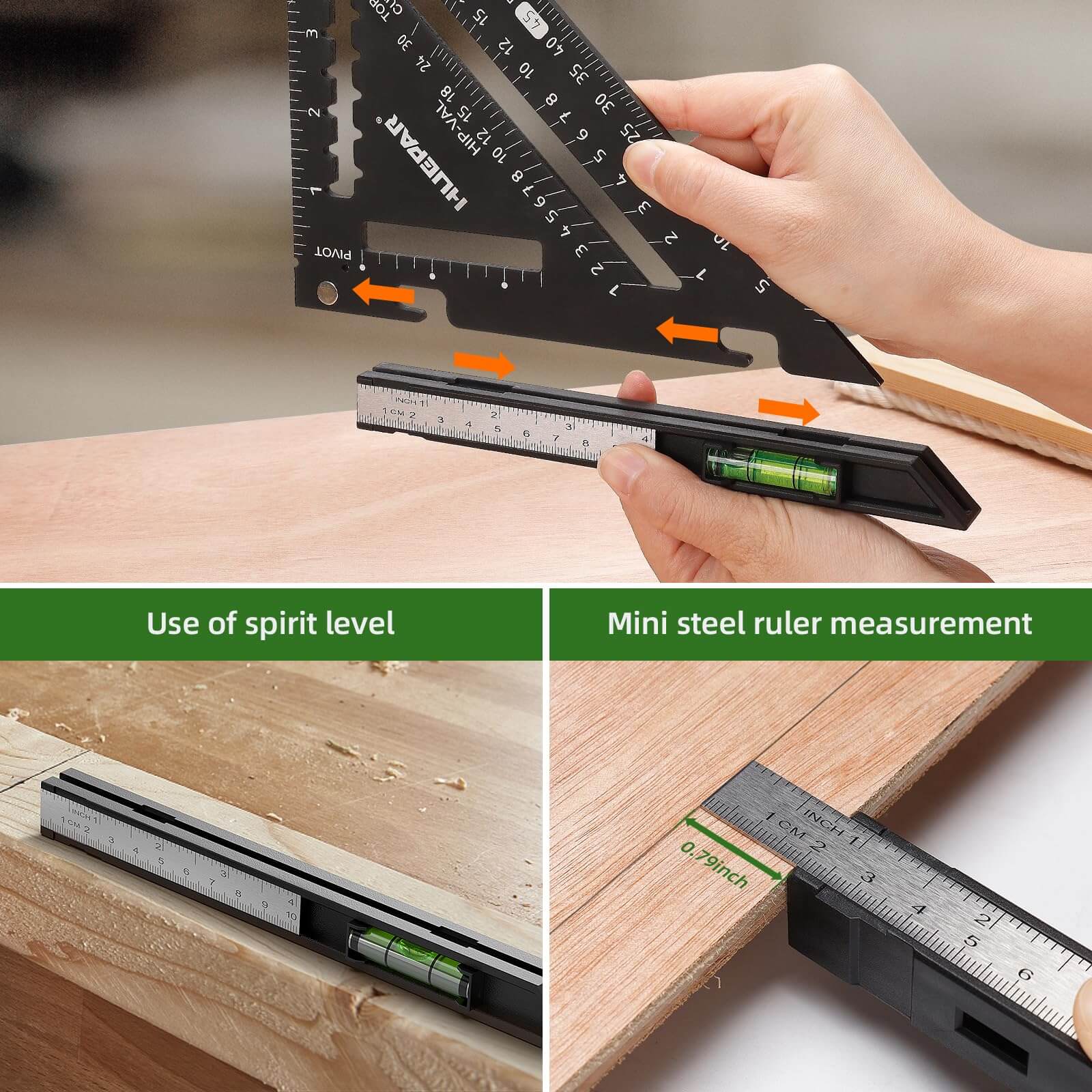 HUEPAR CS1 Level Ruler for precise measurements1