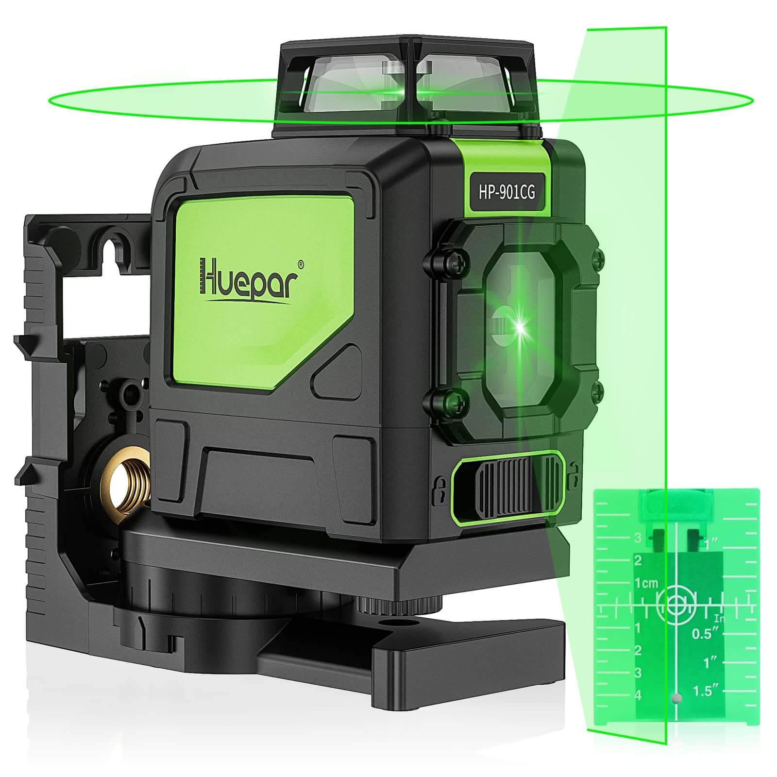 HUEPAR 901CG - Niveau de laser croisé 360 degrés avec modes de pause