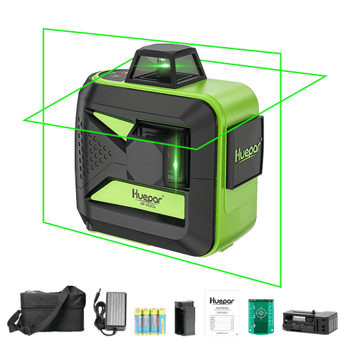 HuEpepar 602cg - 3D-Laserebene Selbstniveau USB-Ladung Verwenden Sie den trockenen Lithium-Ionen-Akku