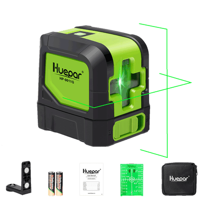 Huepar M9011G - Green Laser Level DIY Cross Line Laser Self Leveling