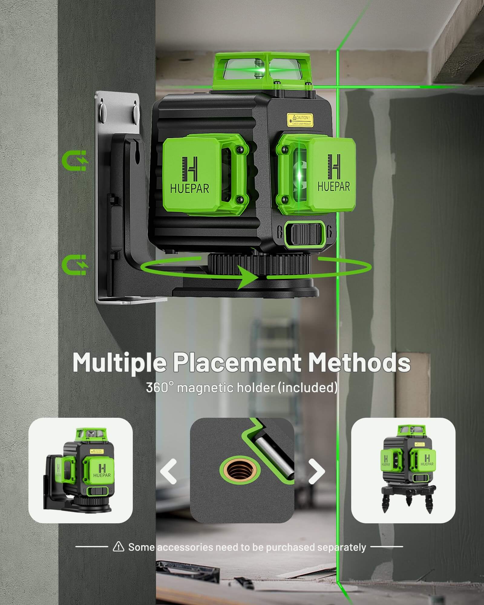 Huepar B03CG Laser Level - 3D Laser Levels