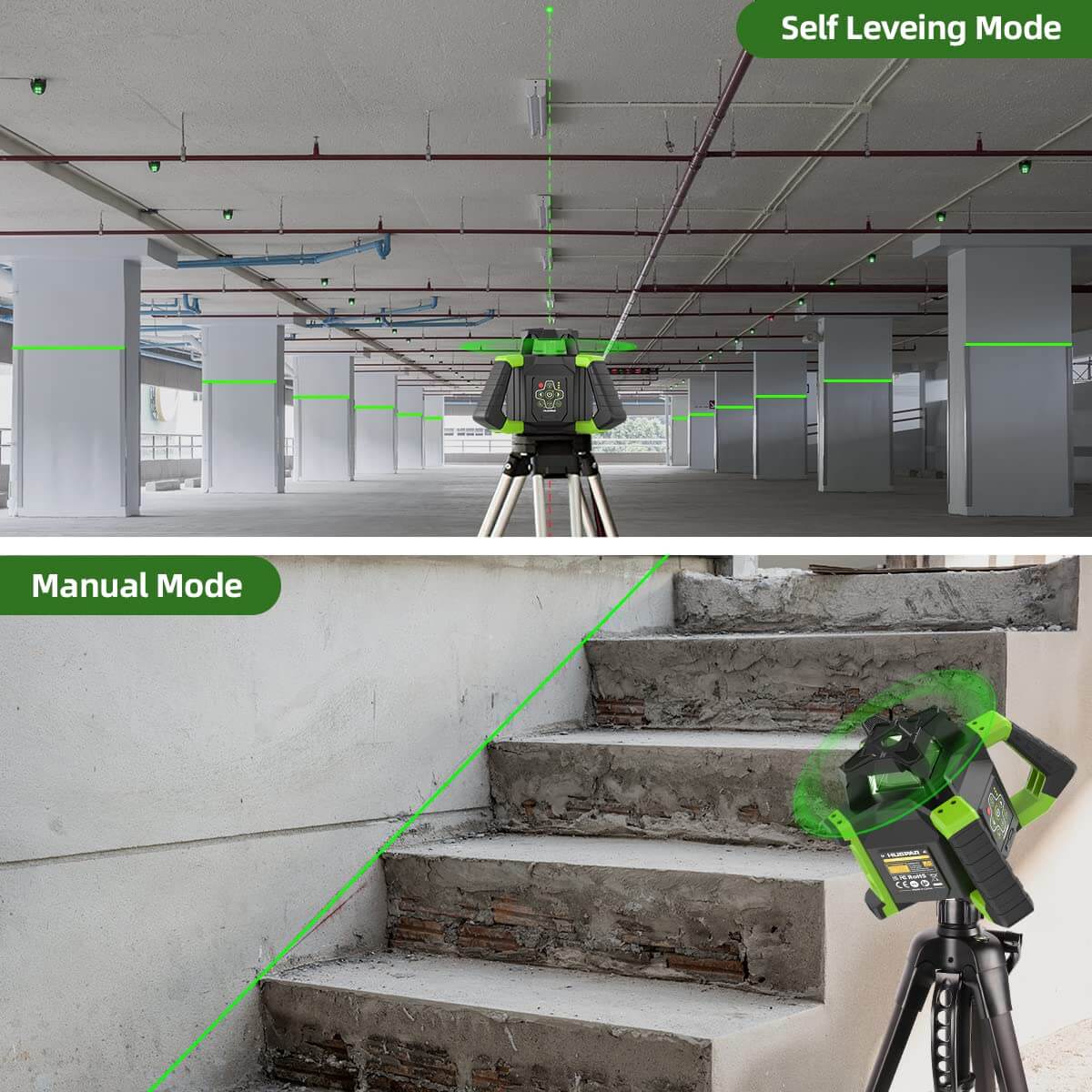 self-leveling rotary laser level