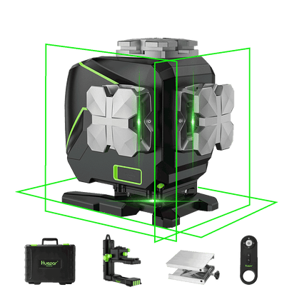 Huepar S03DG – selbstnivellierender 3D-Laser mit 12 Linien und LCD-Bildschirm, Bluetooth-Verbindung 