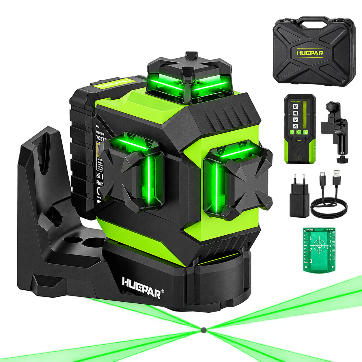 Huepar 703TR Laser Level - 3D Laser Levels