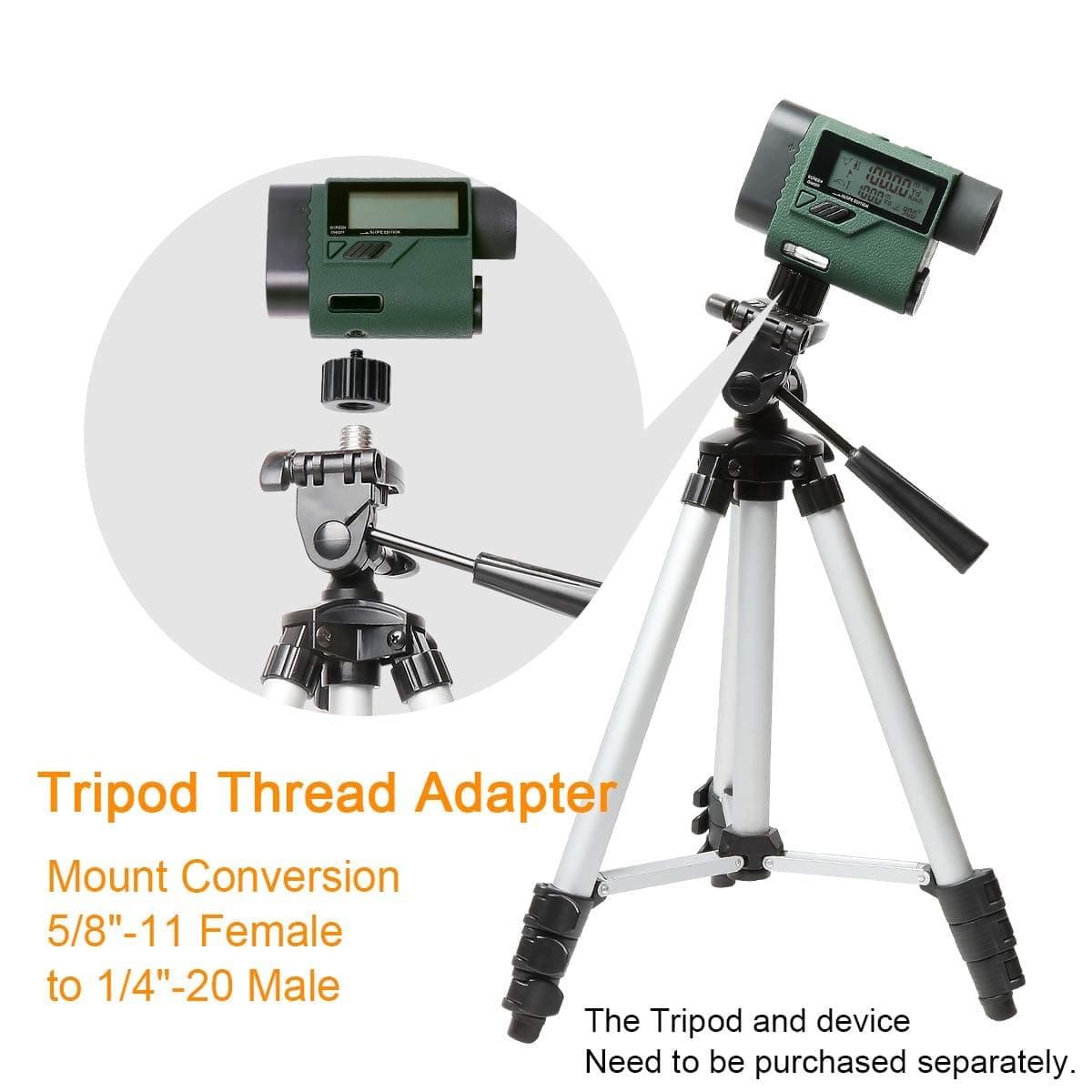 HUEPAR Adapter with 5/8-inch to 11 Female to 1/4-inch to 20 Male thread conversion for tripods and lasers, free shipping in the US1