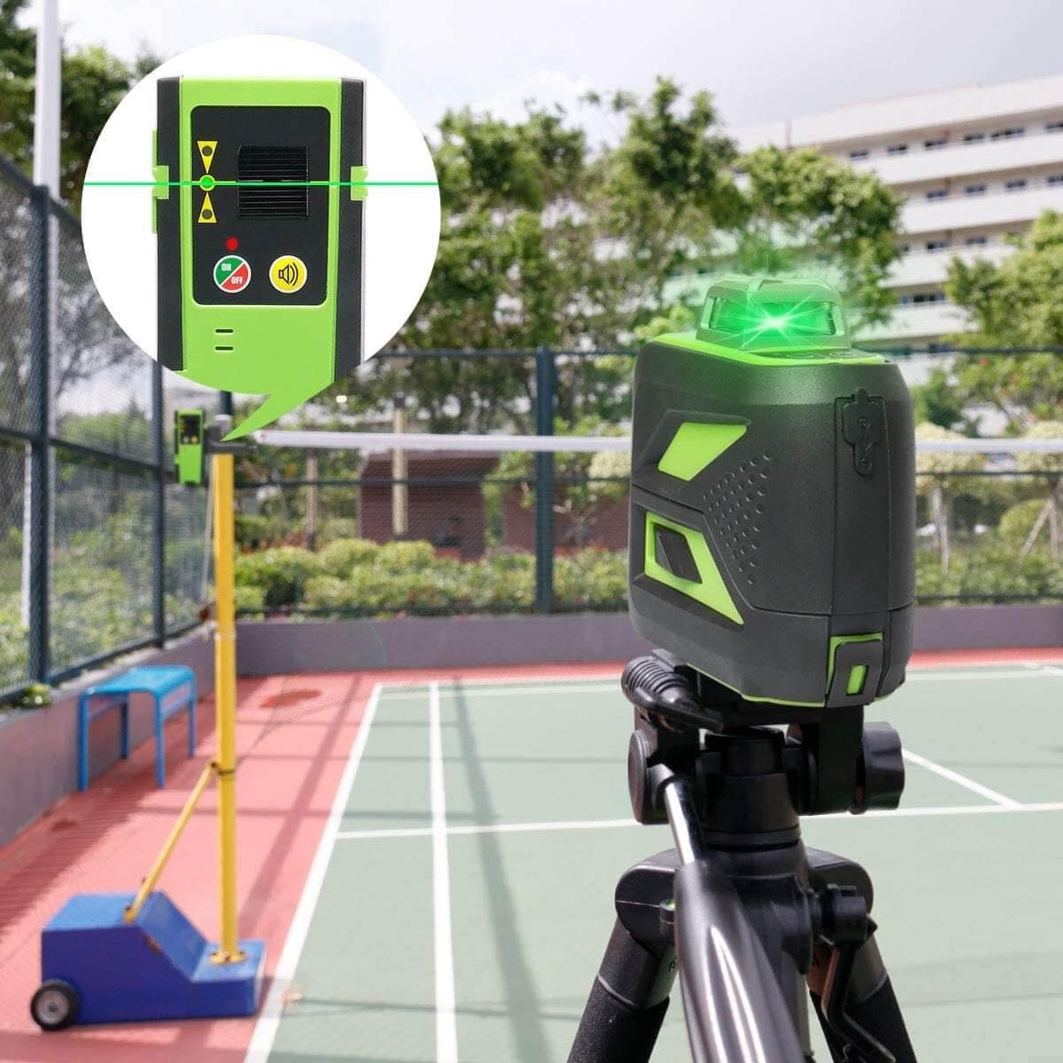 Huepar 603CG - 3D Green Beam Self-Leveling 3 X 360° Laser Level - HUEPAR US