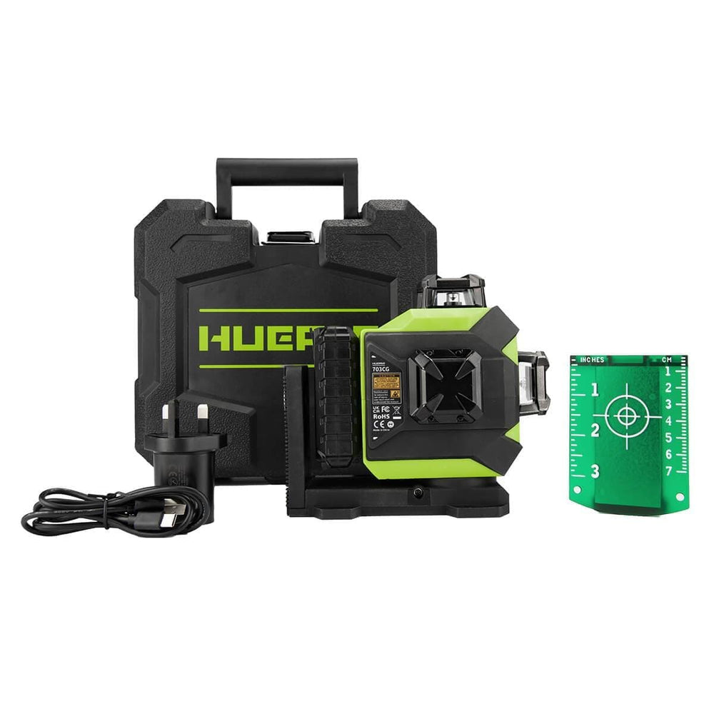 Huepar 703cg 360 Laser Level 12 Lines Self Leveling Cross Line Laser