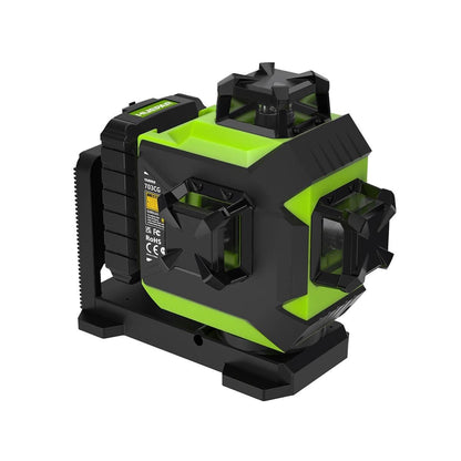 Huepar 703CG - 12 Lines 3D Osram Green Beam Self-Leveling Cross Line Laser Level with Hard Carry Case - HUEPAR US