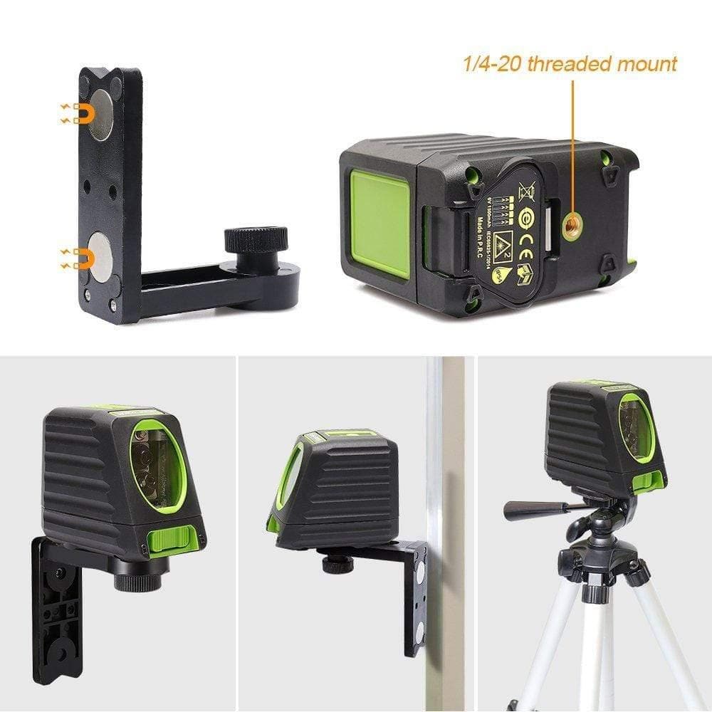 Huepar BOX1R - Self-Leveling Laser Level 150ft Outdoor Cross Line Laser - HUEPAR US