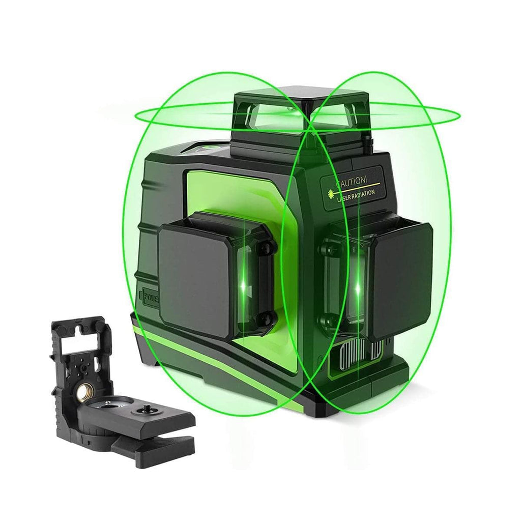 Huepar 902CG 360 Self-leveling 3D Laser Level Green Beam Powerful Laser  Beam 3D 5/8/