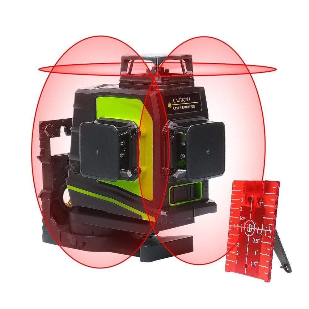 Huepar GF360R - 3D Self-Leveling Laser Level 3x360 Red Cross Line - HUEPAR US
